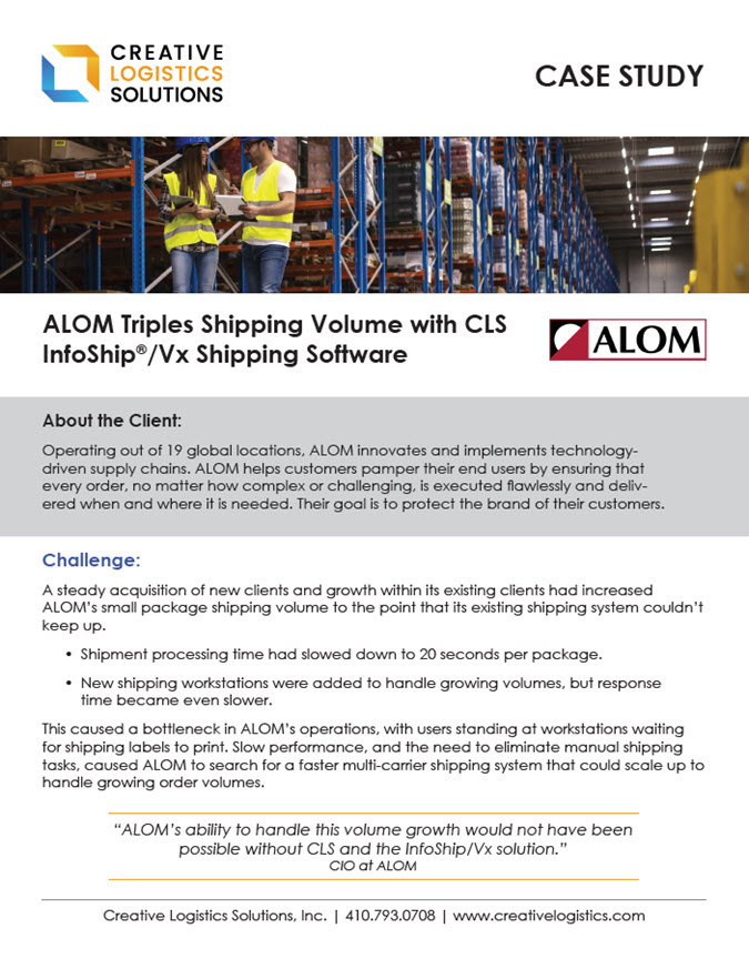 ALOM Multi-Carrier Shipping Case Study
