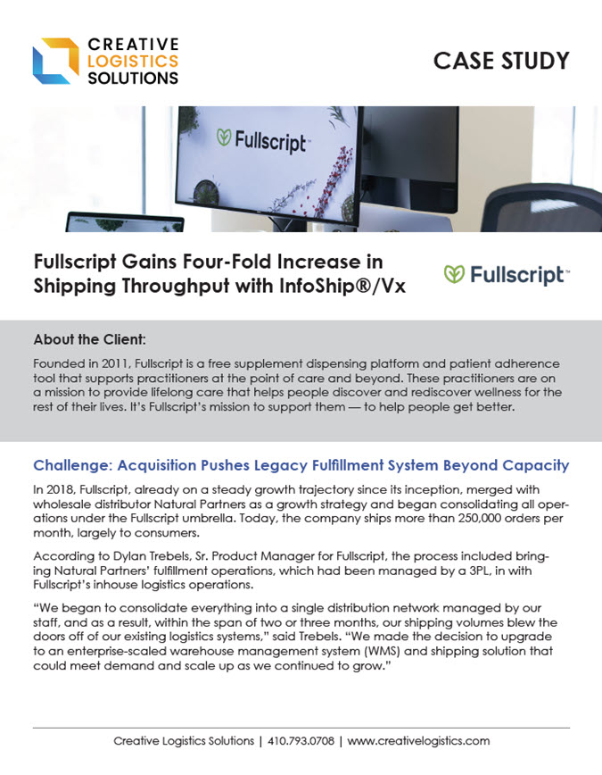 CLS Multi-Carrier Shipping Client Success Story – Fullscript